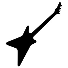 Guitar solid icon, flat icon