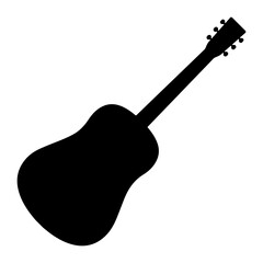 Guitar solid icon, flat icon
