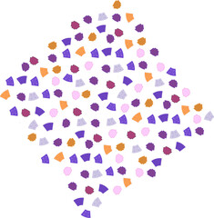 Geometric small colored shapes for prints, textiles, websites, postcards, invitations.