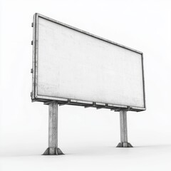 Blank urban billboard for advertising display