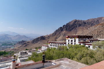 Drepung Monastery located at the foot of Mount Gephel near Lhasa, Tibet Autonomous Region of China