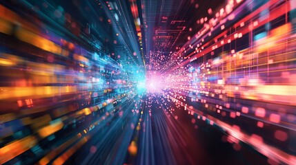 Fototapeta premium colorful abstract background representing the future of technology