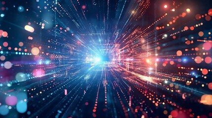 bright and colorful abstract background representing the future of technology