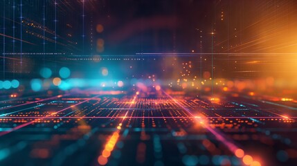 Fototapeta premium bright and colorful abstract background representing the future of technology