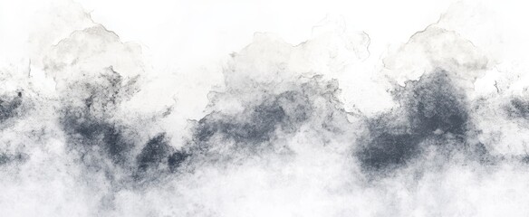 White watercolor background with gray abstract texture for design