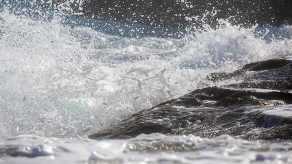 Milos island, Greece, beautiful water and cliffs