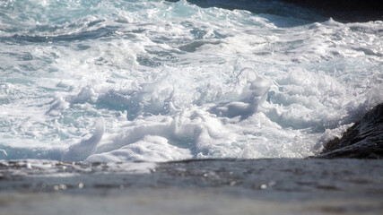 Milos island, Greece, beautiful water and cliffs