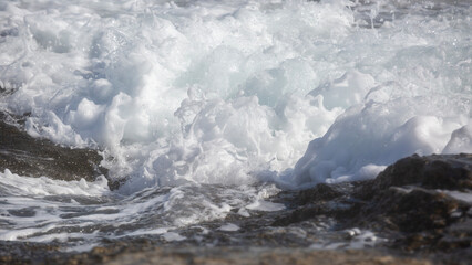 Milos island, Greece, beautiful water and cliffs
