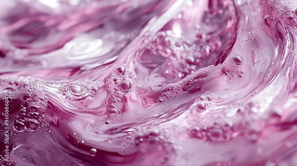 Poster a pink and purple abstract liquid swirl background illustration with gradient wave curve flow motion