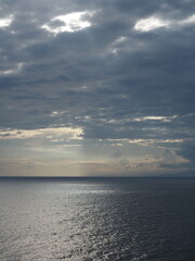 The sea and sky seen from the Izu coastline