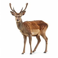Fototapeta premium Deer isolated, white background