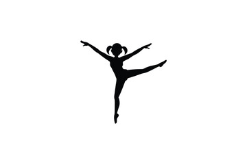 Gymnastic  silhouette vector design