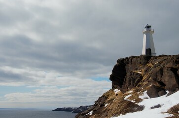 Cape Spear lighthouse on the edge of a cliff