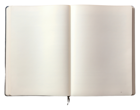 PNG Opened notebook publication diary page.