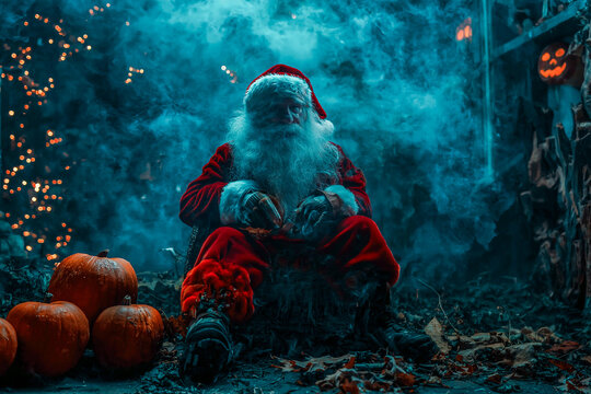 dark and evil santa