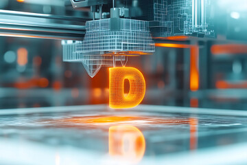 Fototapeta premium From Concept to Reality 3D Printer Producing Intricate Models