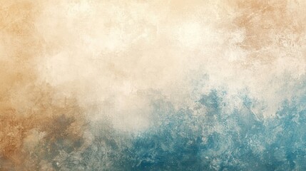 Obraz premium A beautiful abstract background featuring soft hues of beige and blue, creating a serene and calming atmosphere.