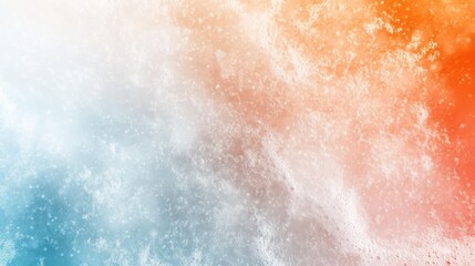 Fototapeta premium Abstract close-up of vibrant blue and orange foam swirling together, creating a dynamic and energetic visual.