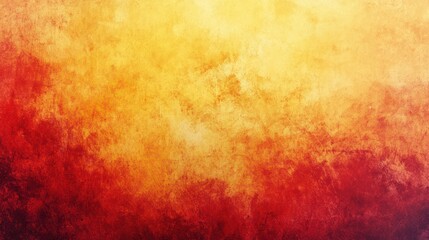 Obraz premium A vibrant gradient of warm colors blending from deep red to bright yellow, creating an energetic and uplifting atmosphere.