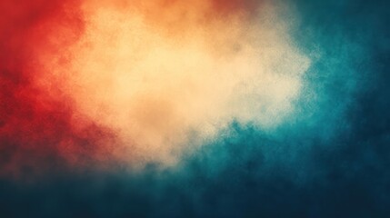 Obraz premium A vibrant abstract background featuring a blend of red, orange, and blue hues, creating a dynamic and energetic atmosphere.