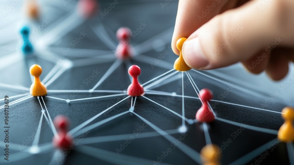 Poster connecting the dots: a visual representation of network and connection