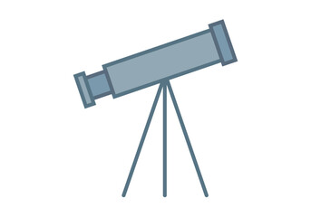 Icono de telescopio azul para astronomía © Gabrieuskal