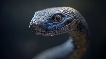 Fototapeta premium Close-up of a Black Snake