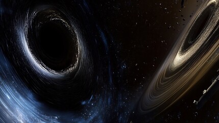 Virtual simulation of black hole dynamics with visualizations of spacetime curvature and accretion disks