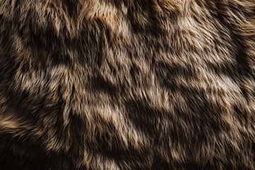 Naklejka premium A fur textured surface with rough, rugged strands, creating a natural look with deep shadows and highlights.