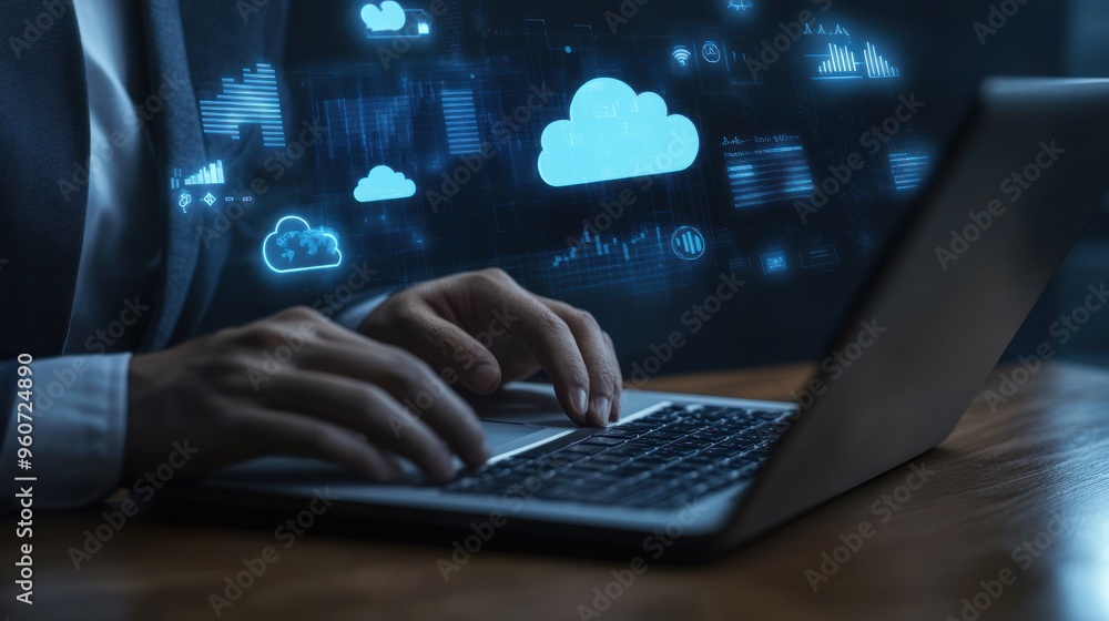 Poster cloud computing technology and digital transformation