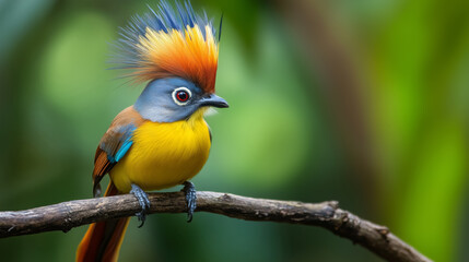 Obraz premium A close-up image of a colorful exotic bird