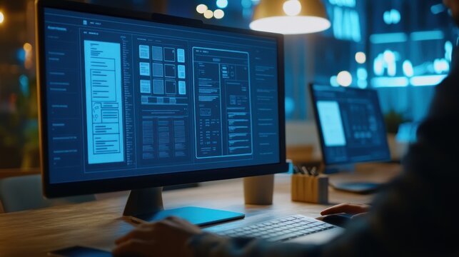 Programmer Working on a Project