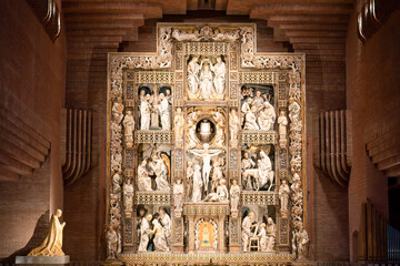 the magnificent alabaster figures on the Altarpiece of the Santuario de Torreciudad, a spectacular...