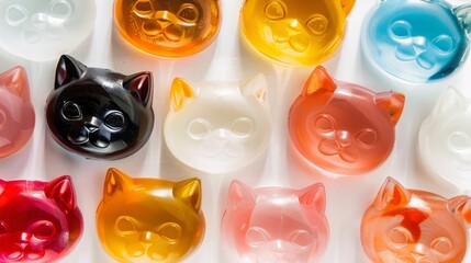 gelatin cats candy.