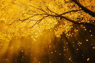 This picture shows Multnomah Falls in the Columbia River Gorge at its peak autumn foliage color.
