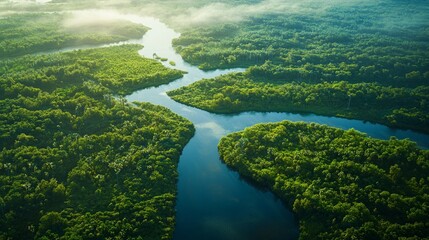 Skyline of the Verdant River Delta