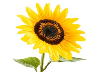 Obraz premium Sunflower flowers isolated on white background Yellow flower