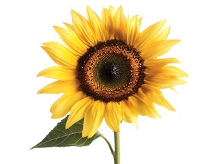 Obraz premium Sunflower flowers isolated on white background Yellow flower