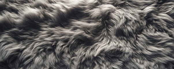 Fototapeta premium A fur textured surface with thick, woolly fur, providing a cozy and warm feel, with subtle variations in tone.