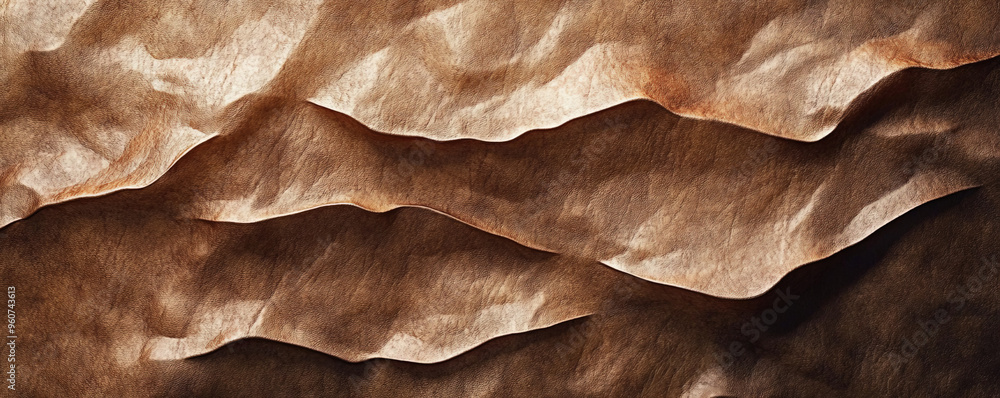 Wall mural a brown textured surface with a soft, matte finish, absorbing light to create a smooth, understated 