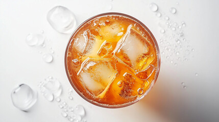 glass of orange soda