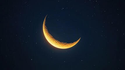 Fototapeta premium Crescent Moon and Stars