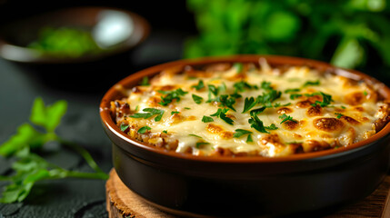 Fototapeta premium Greek Moussaka Cozy Kitchen