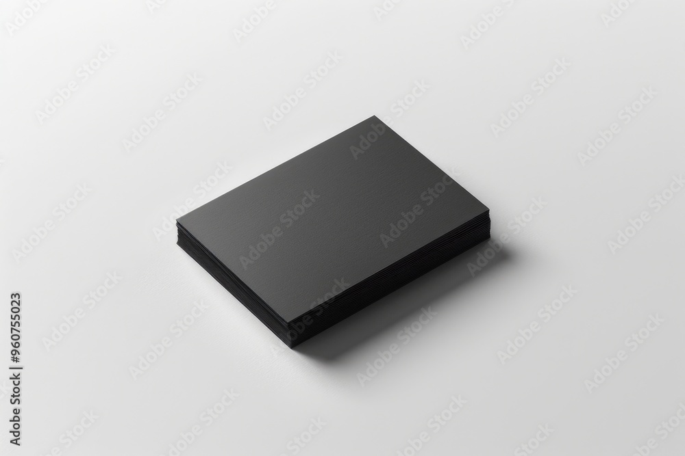 Poster a minimalist design featuring a small black square box on a white background