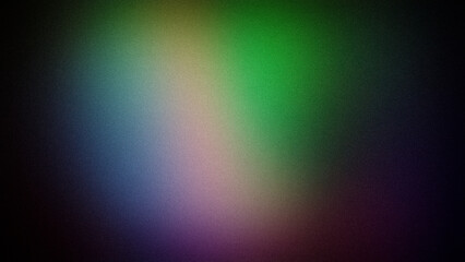 Obraz premium A vibrant abstract gradient blending green, blue, and purple hues with a grainy texture and smooth transitions. Ideal for 4K wallpapers, modern designs, and digital art backdrops