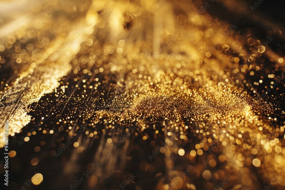 Aufkleber A close-up shot of a gold colored background with no distractions or objects in focus