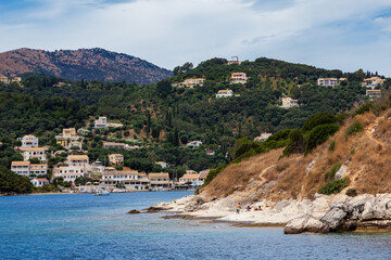 Fototapeta premium Summer off the coast of Corfu, Greece