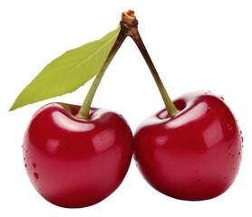 Fototapeta premium PNG A cherry on the white background