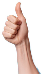 PNG A hand thumb up on the white background