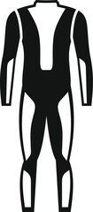 Simple protective wear icon representing a motorbike protection suit with reinforced protections